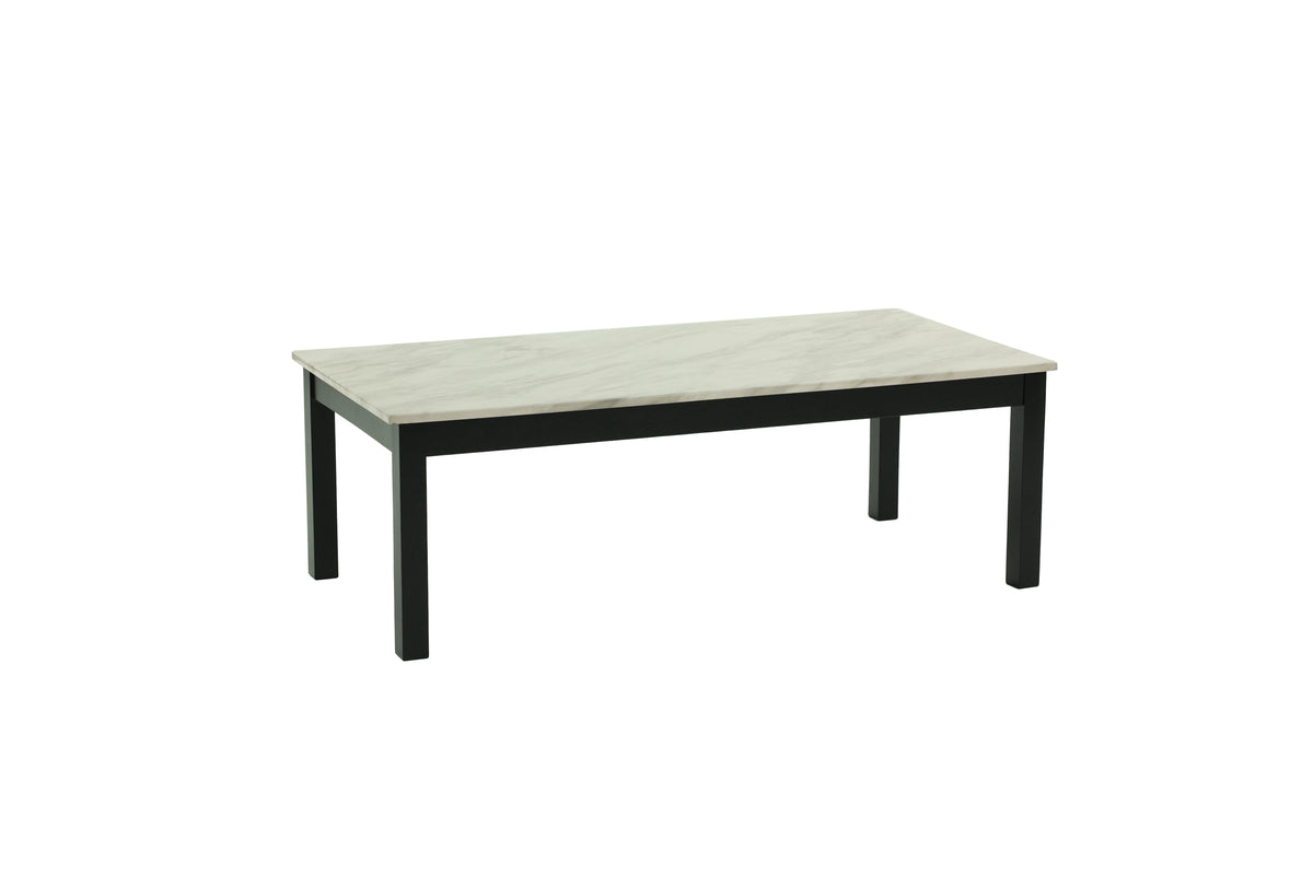 3-Pcs Coffee Table Set - Marble White