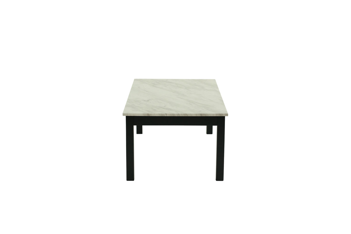 3-Pcs Coffee Table Set - Marble White