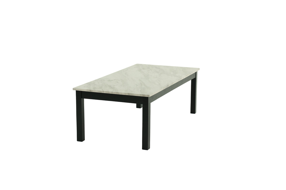 3-Pcs Coffee Table Set - Marble White