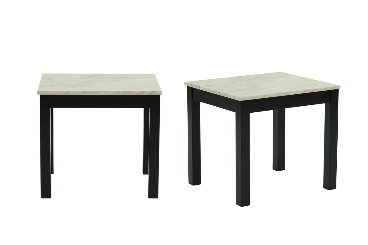 3-Pcs Coffee Table Set - Marble White