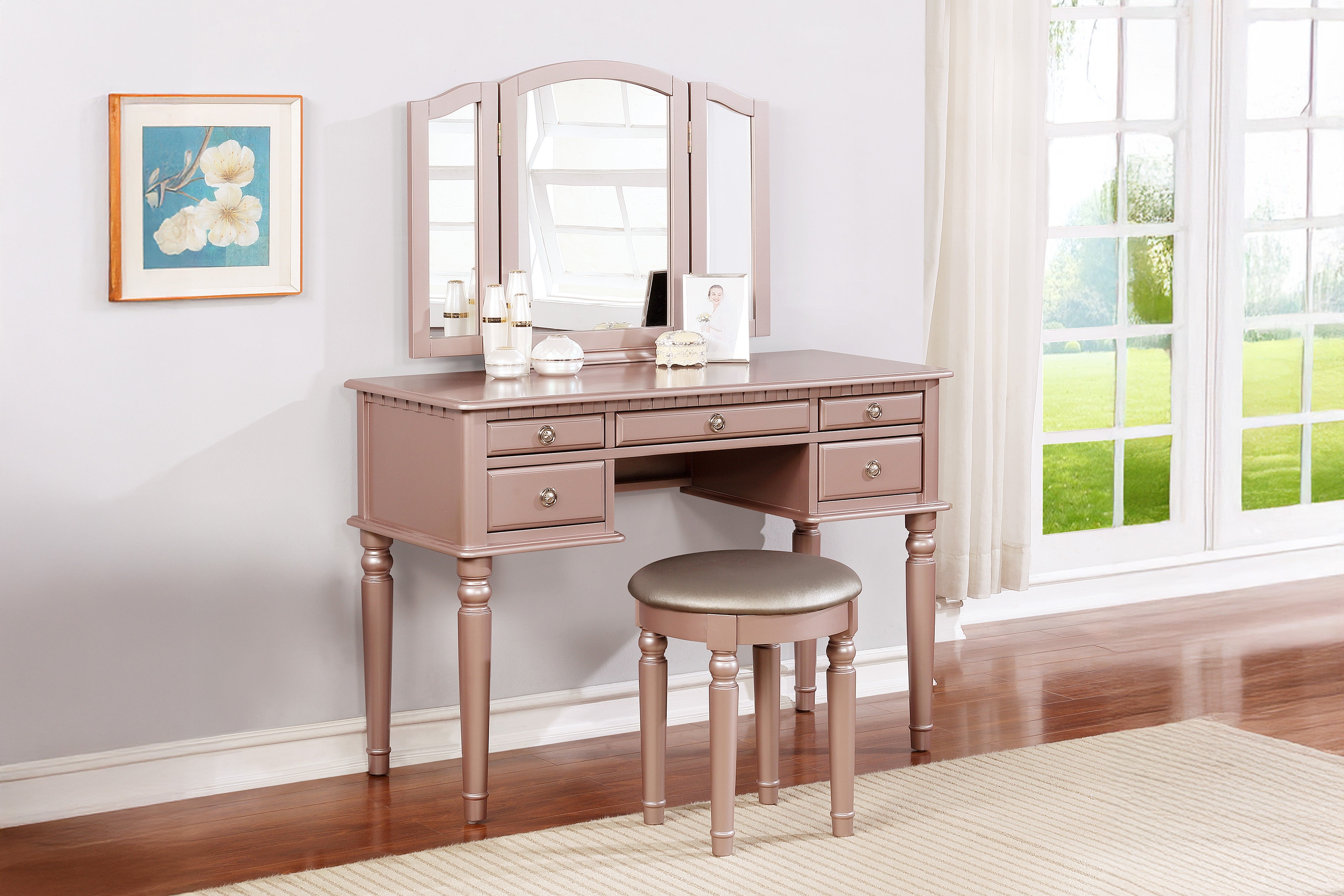 Vanity Set - Rose Gold