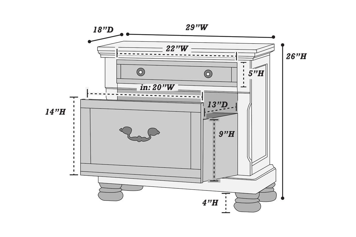 Night Stand - Antique Cherry