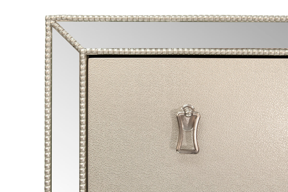 Chest W/Stainless Panel - Silver