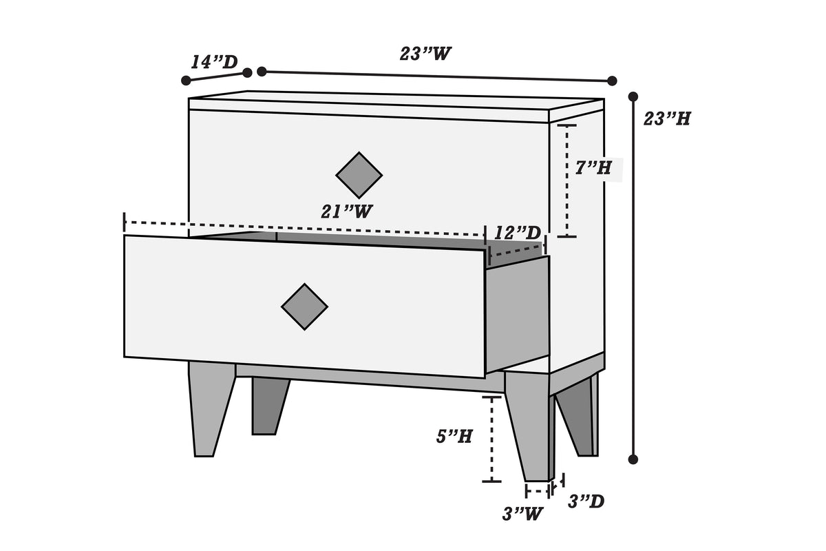 Night Stand - Foil Grey