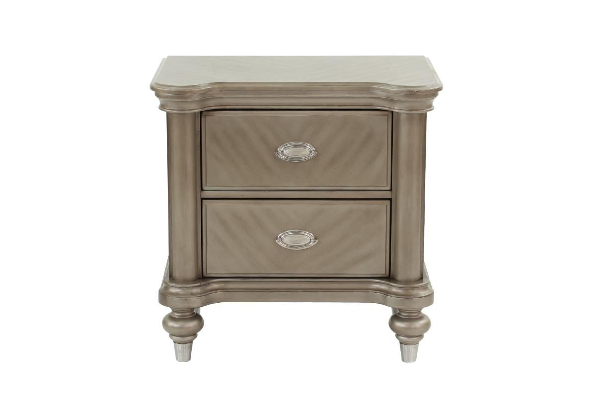 Nightstand - Antique Silver