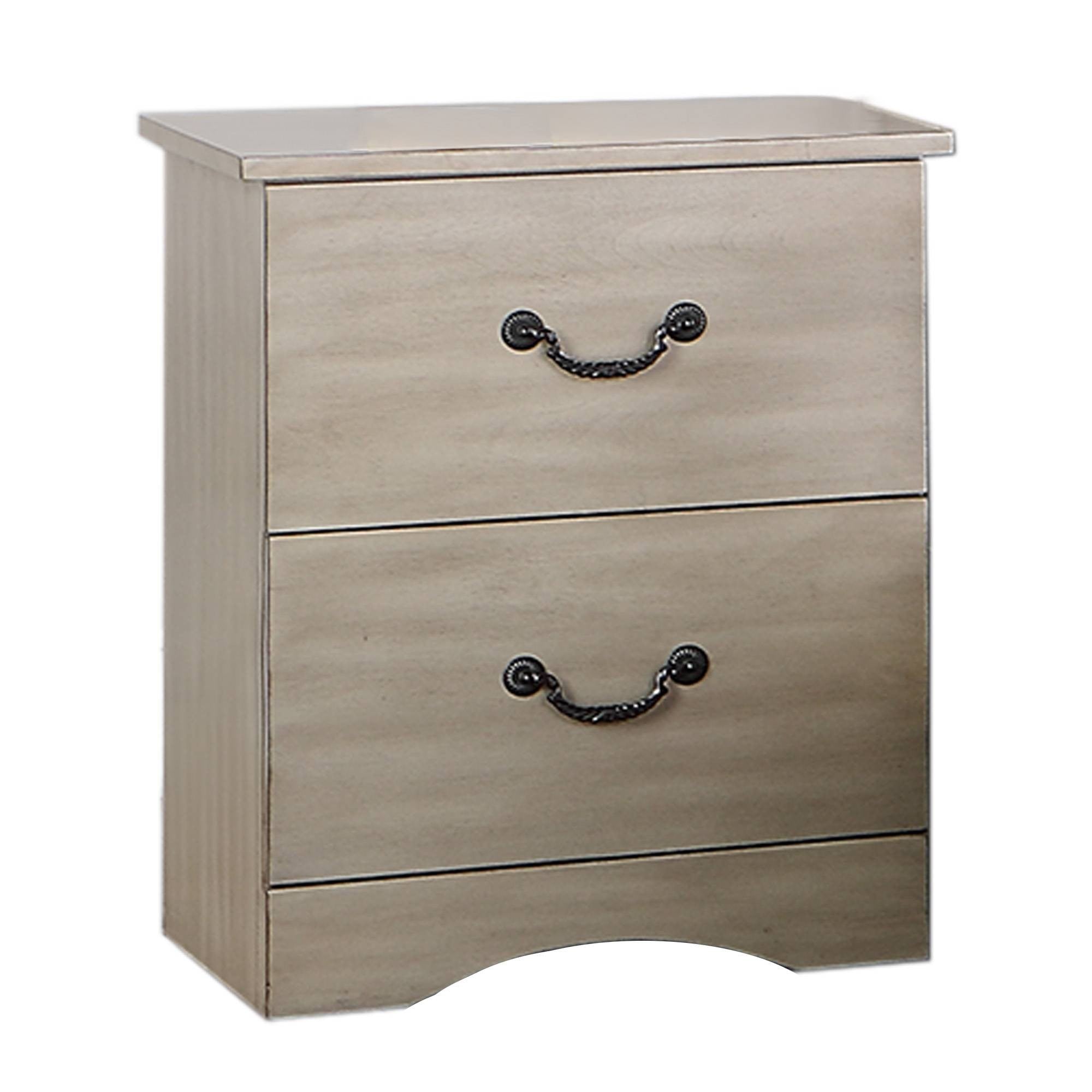 Nightstand - Antique Silver