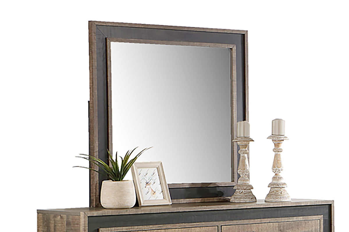 Mirror - Brown Rustic + Rustic Charcoal