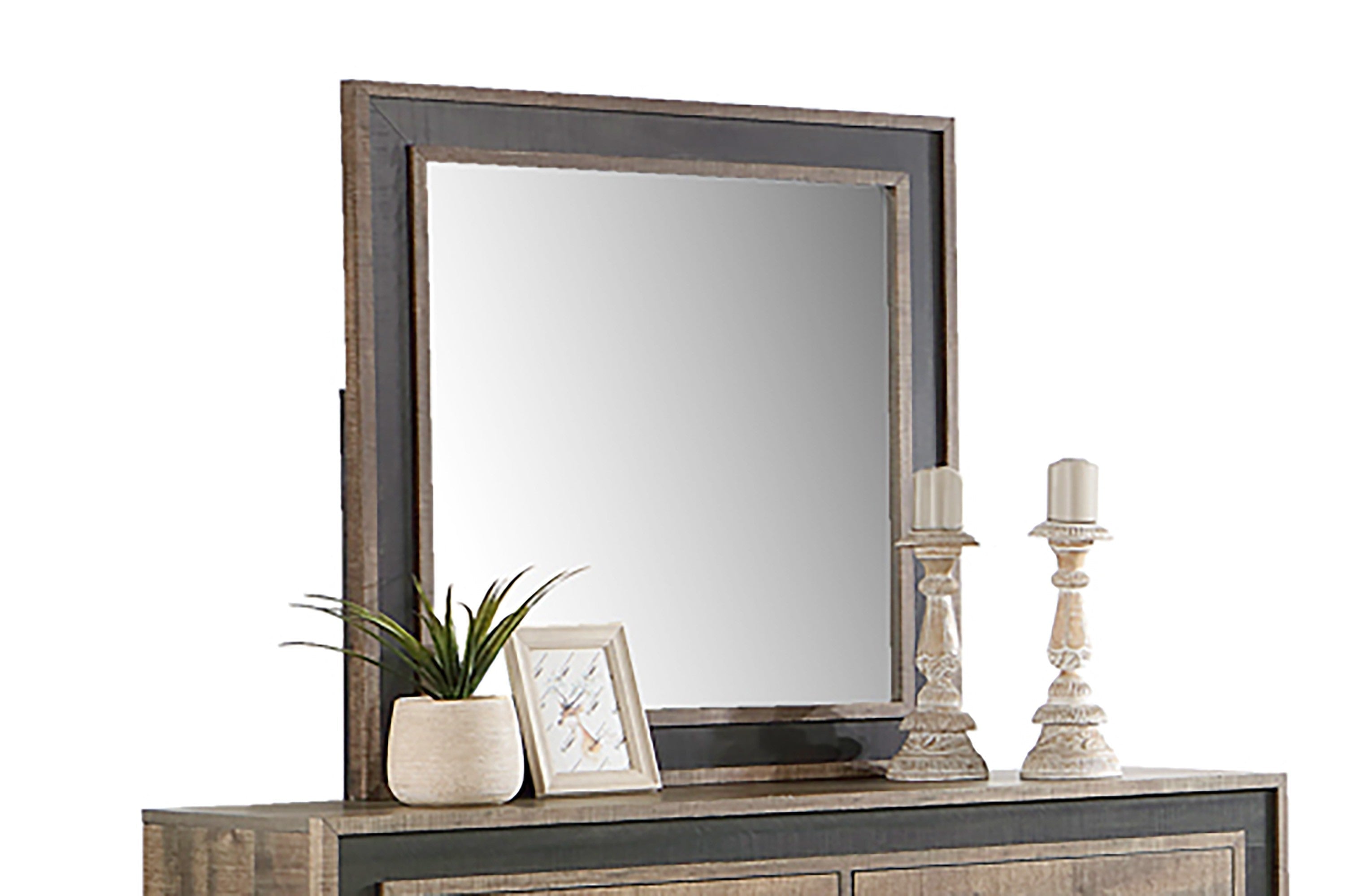 Mirror - Brown Rustic + Rustic Charcoal