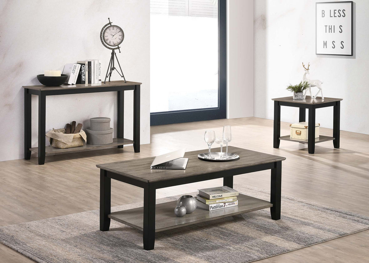 Console Table - Gray/Black