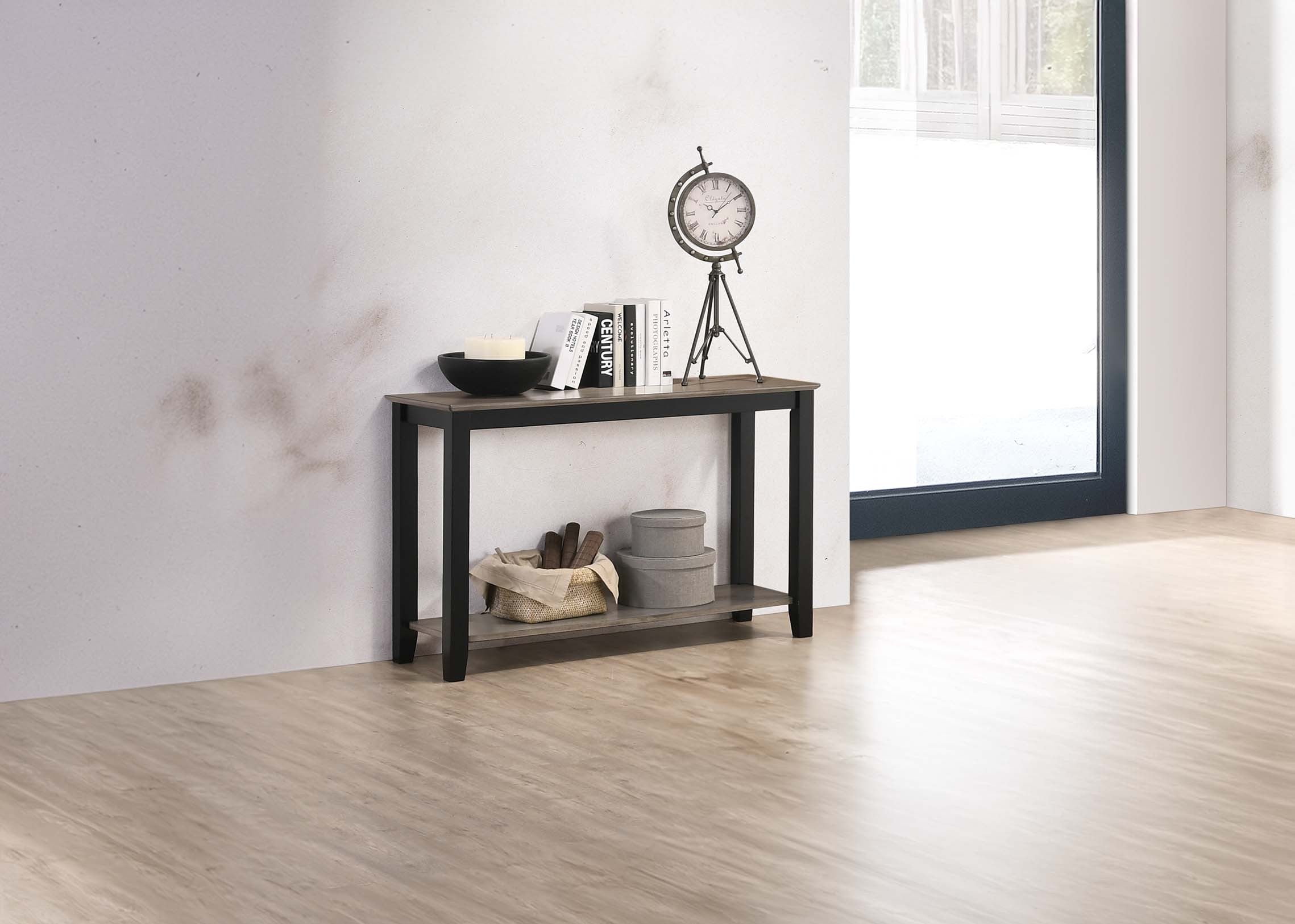 Console Table - Gray/Black