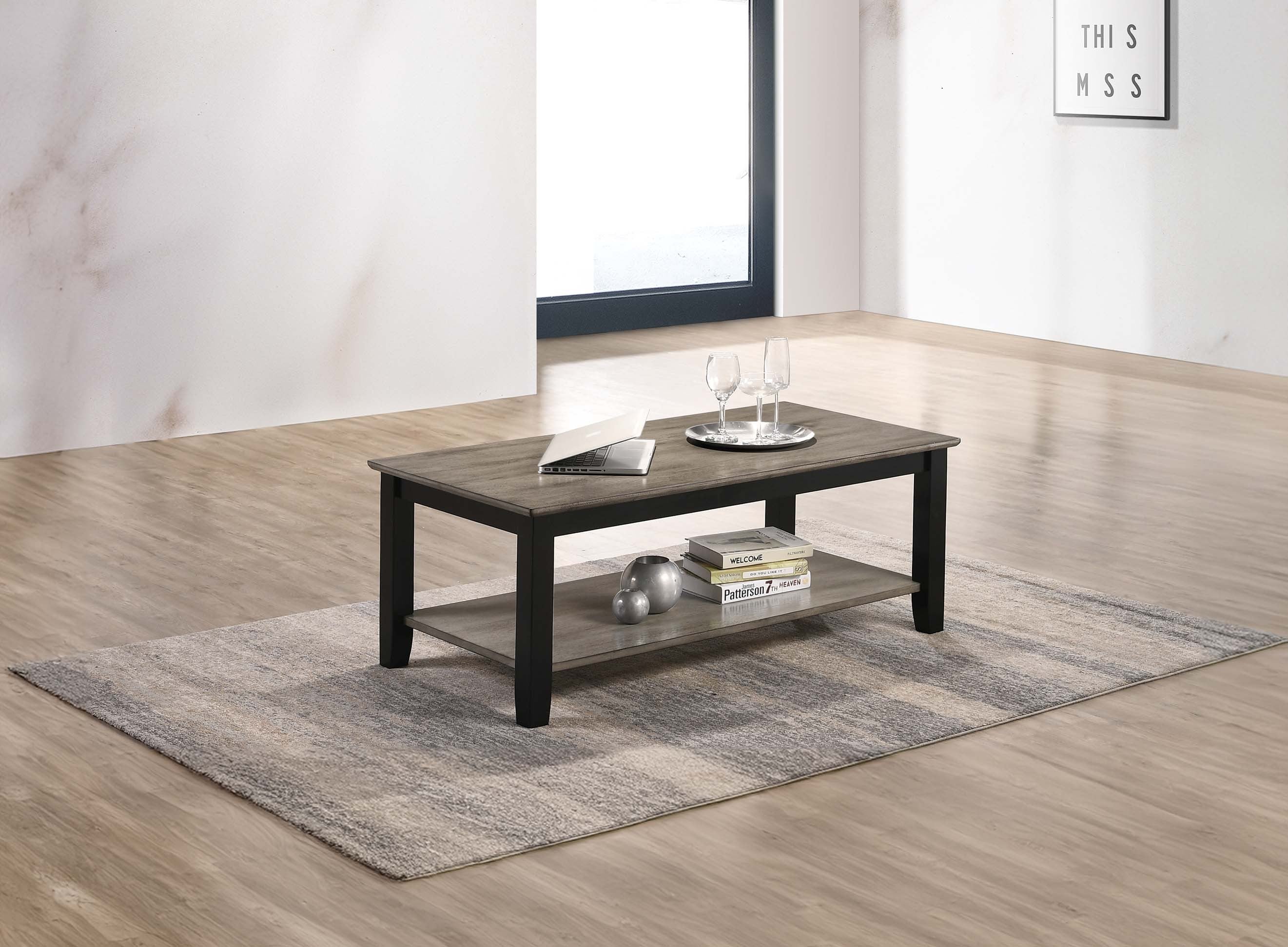 Coffee Table - Gray/Black