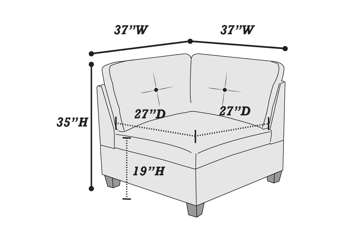 Corner Sofa - Ash Grey