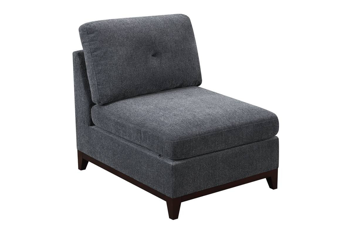 Modular Armless Chair - Ash Grey