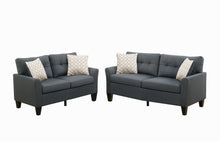Load image into Gallery viewer, 2-Pcs Sofa Set - Charcoal
/Espresso
