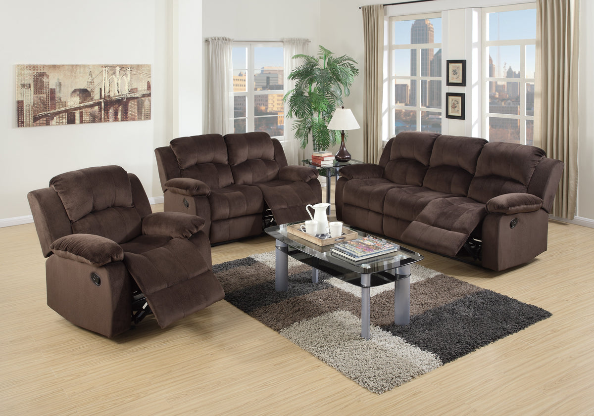 Reclining Sofa/Choco Suede - Choco Suede