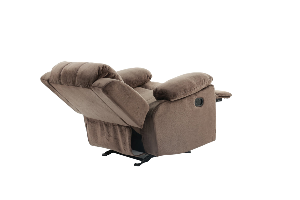 Rocker Recliner/Choco Suede - Choco Suede