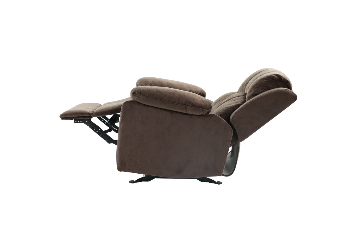 Rocker Recliner/Choco Suede - Choco Suede