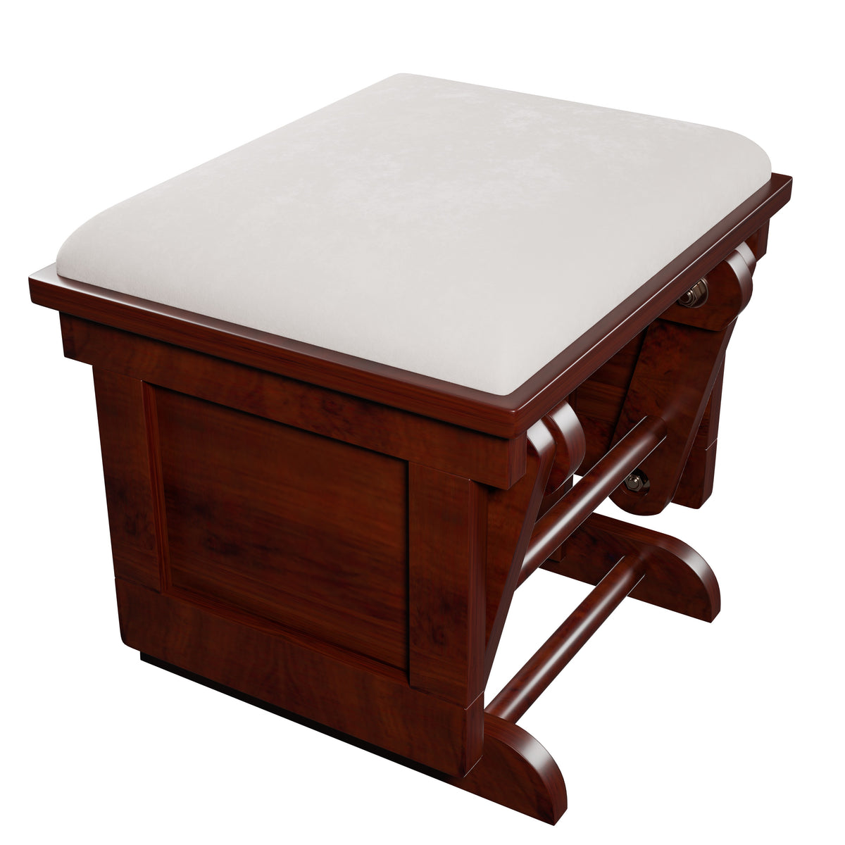 Glider W/Ottoman - Beige /Espresso
