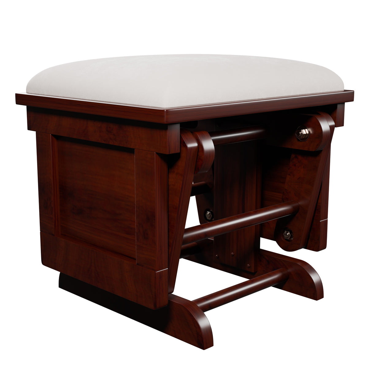 Glider W/Ottoman - Beige /Espresso