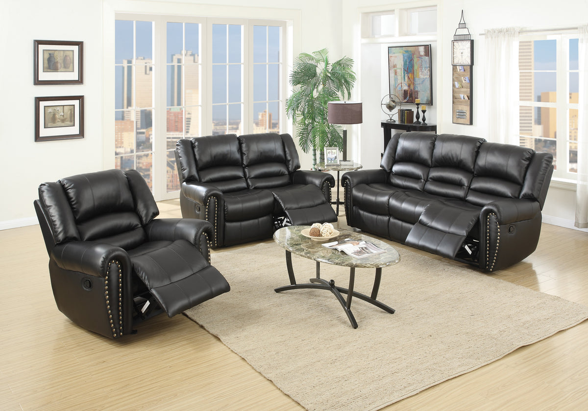 Reclining Loveseat - Black