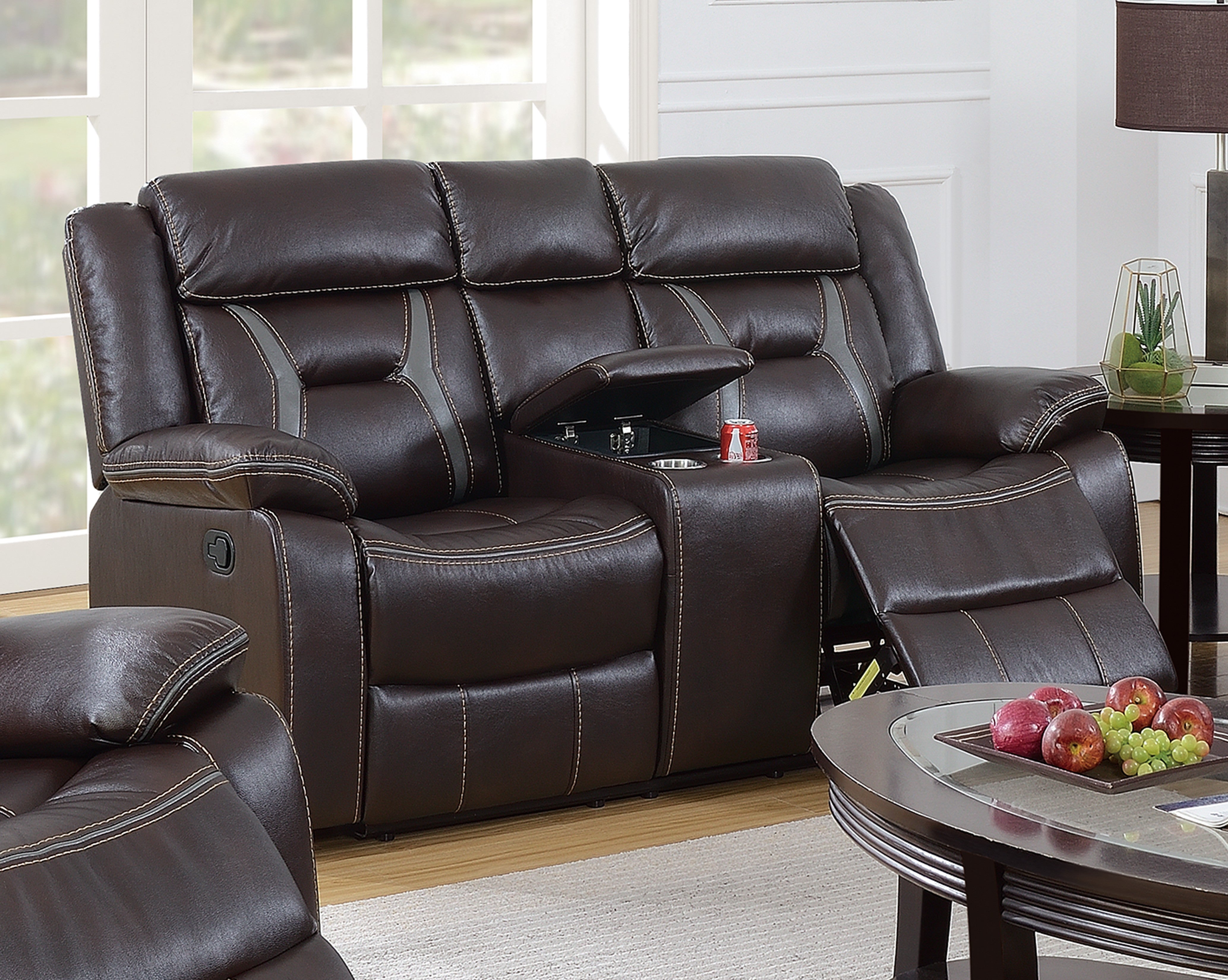Motion Loveseat - Dark Brown