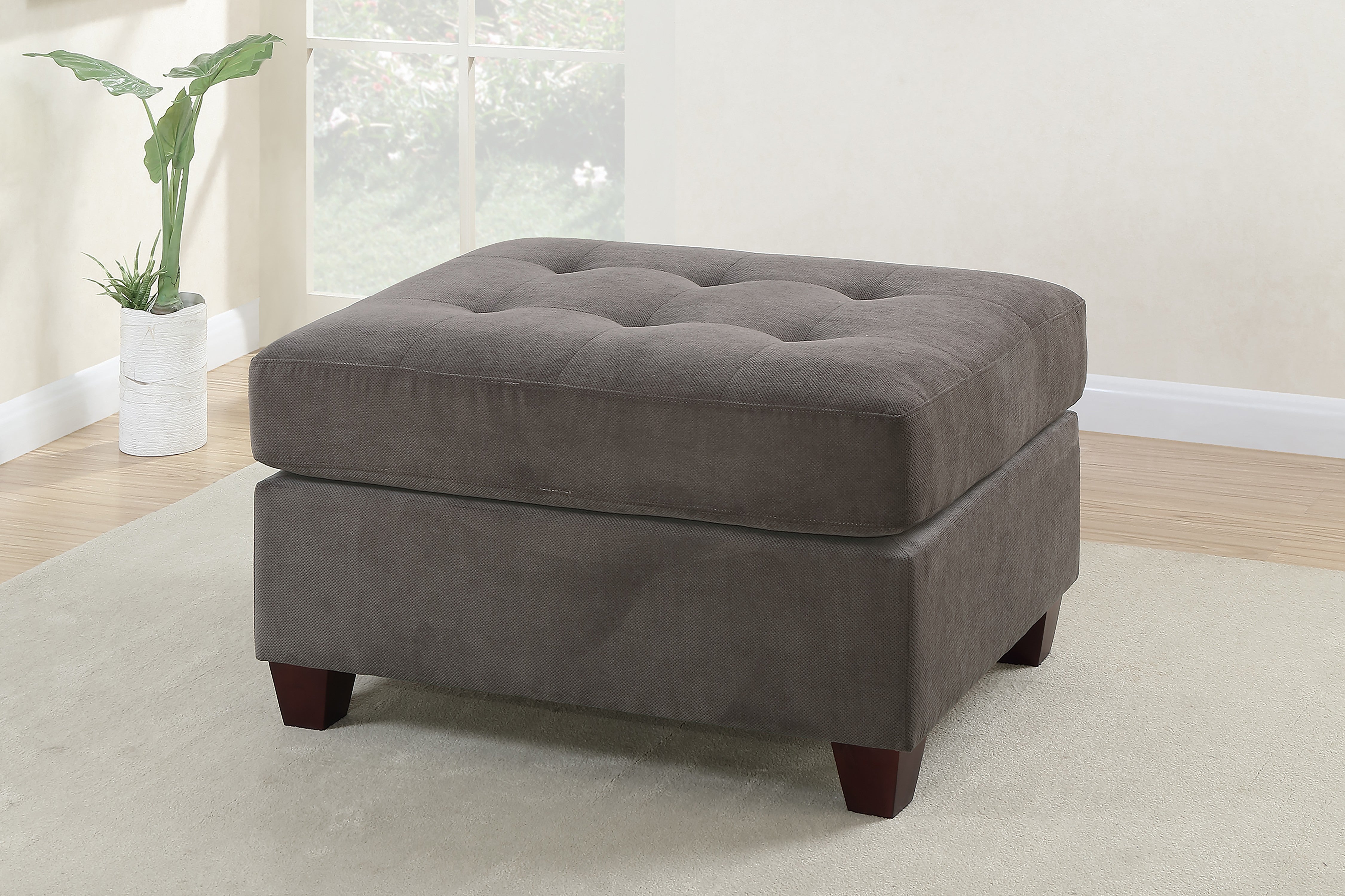Cocktail Ottoman - Charcoal