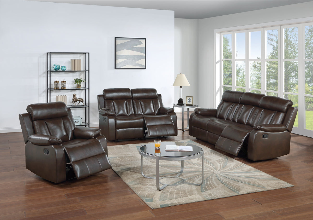 Recliner Loveseat - Brown