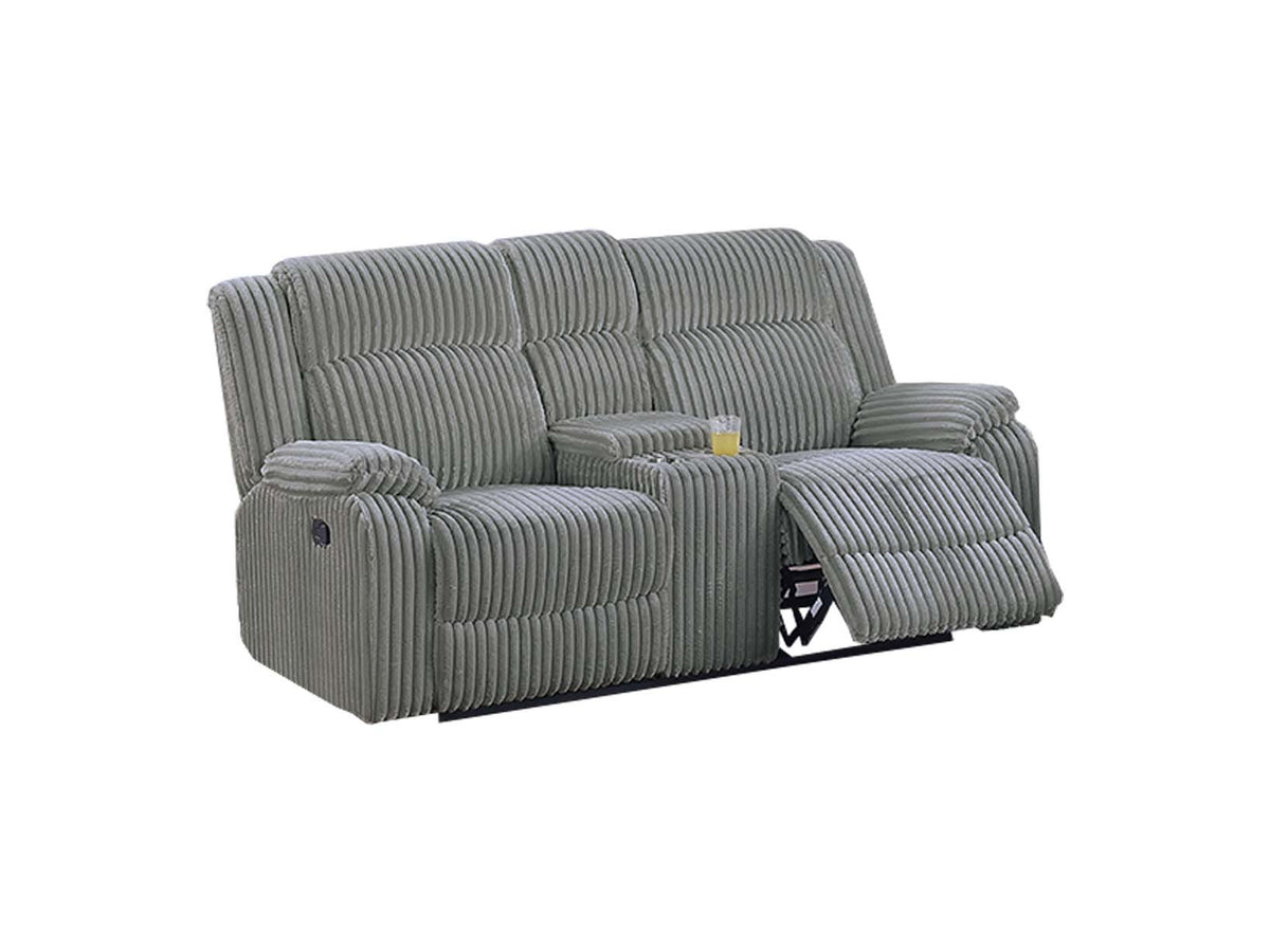 Recliner Loveseat W/Console - Smoke