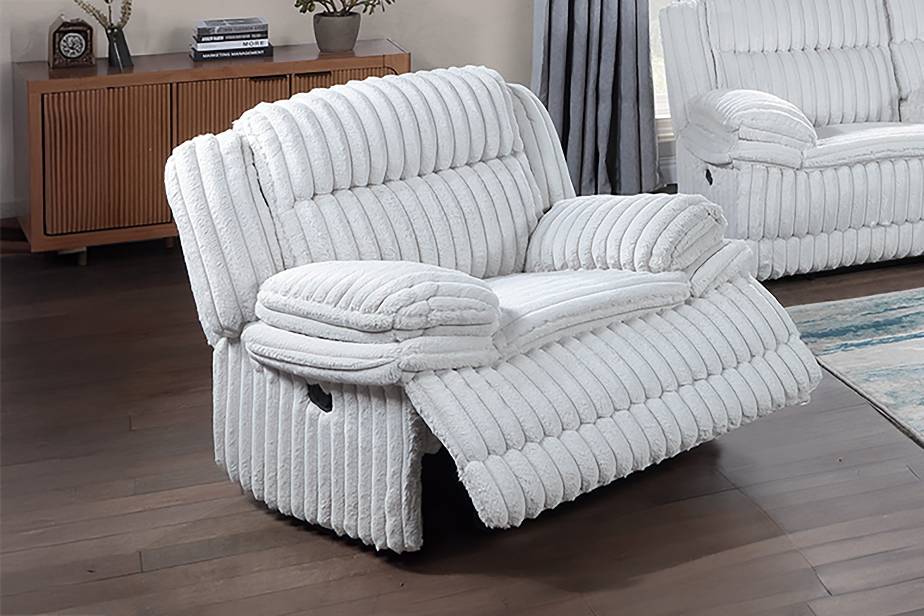 Glider Recliner - Light Gray