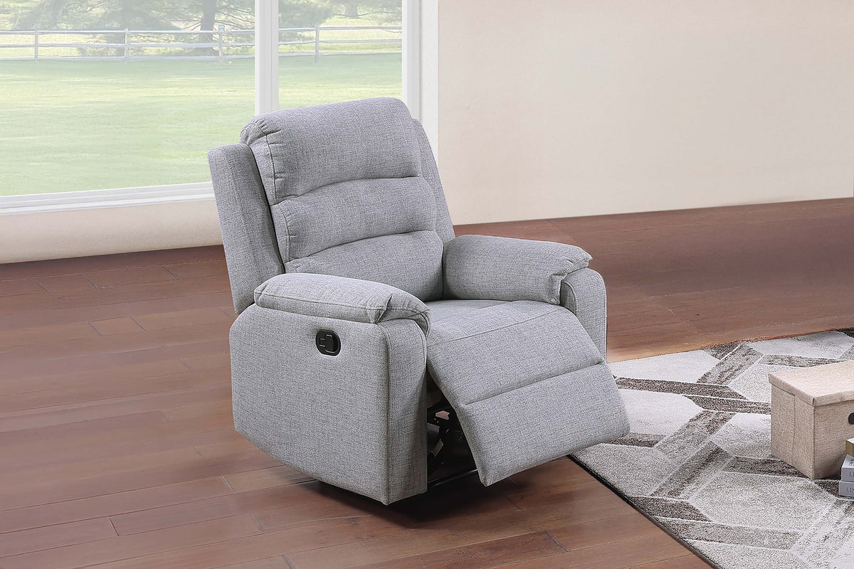 Recliner - Sincere Bone Burlap Fabric