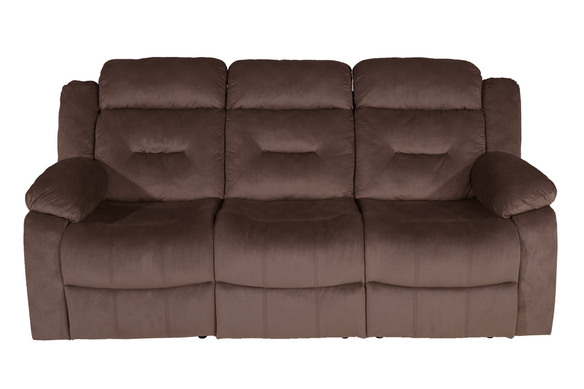 Reclining Sofa - Chocolate