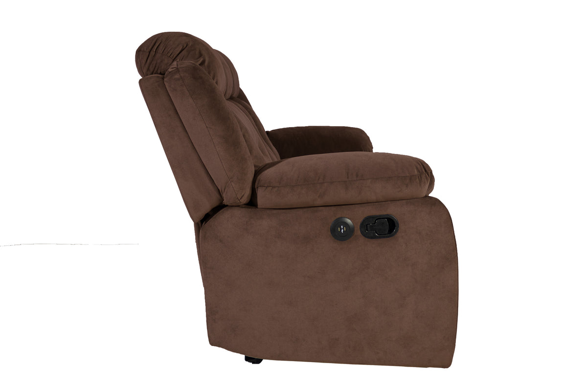 Reclining Sofa - Chocolate