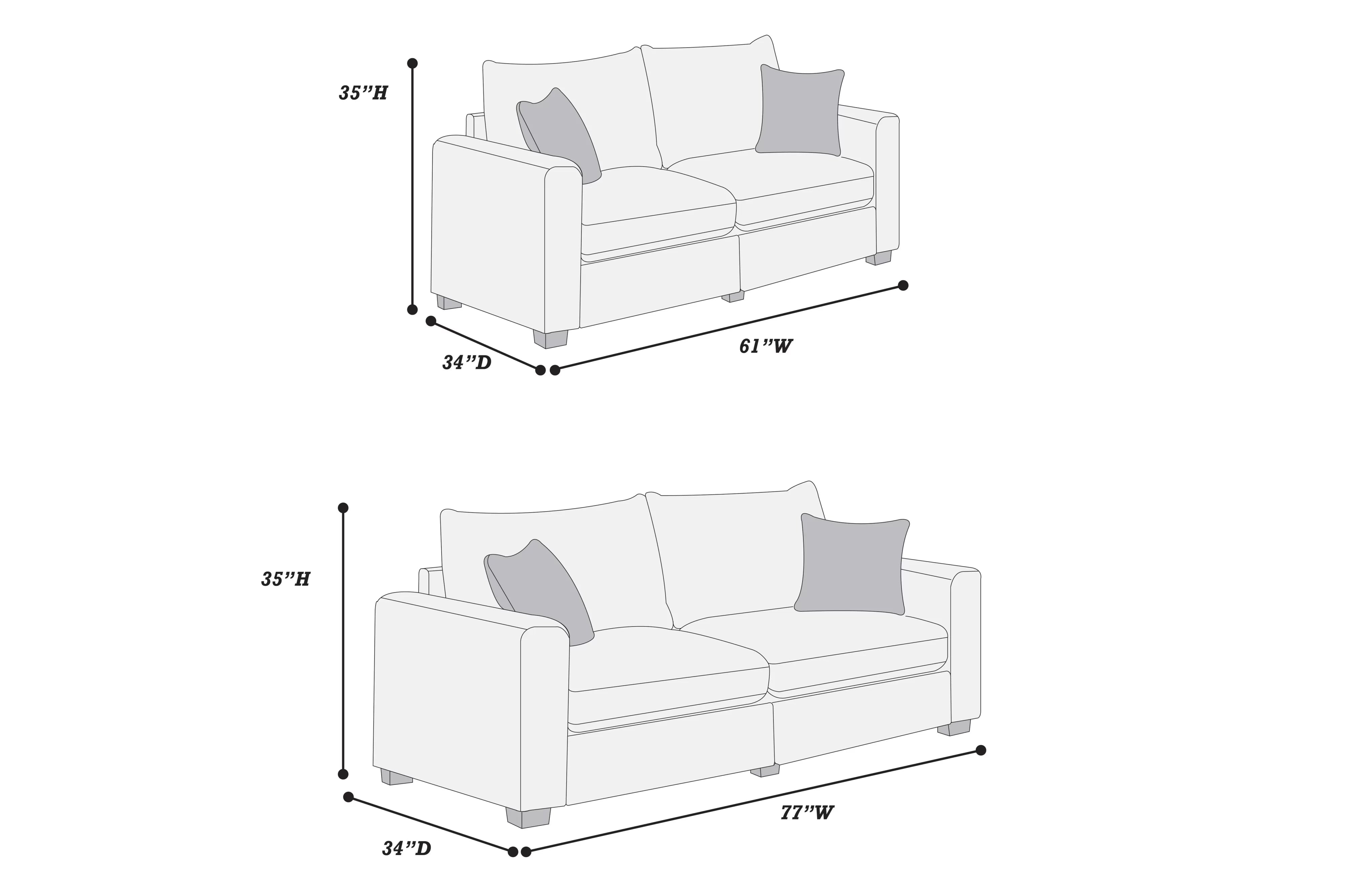 2-Piece Sofa Set F8314-PDX