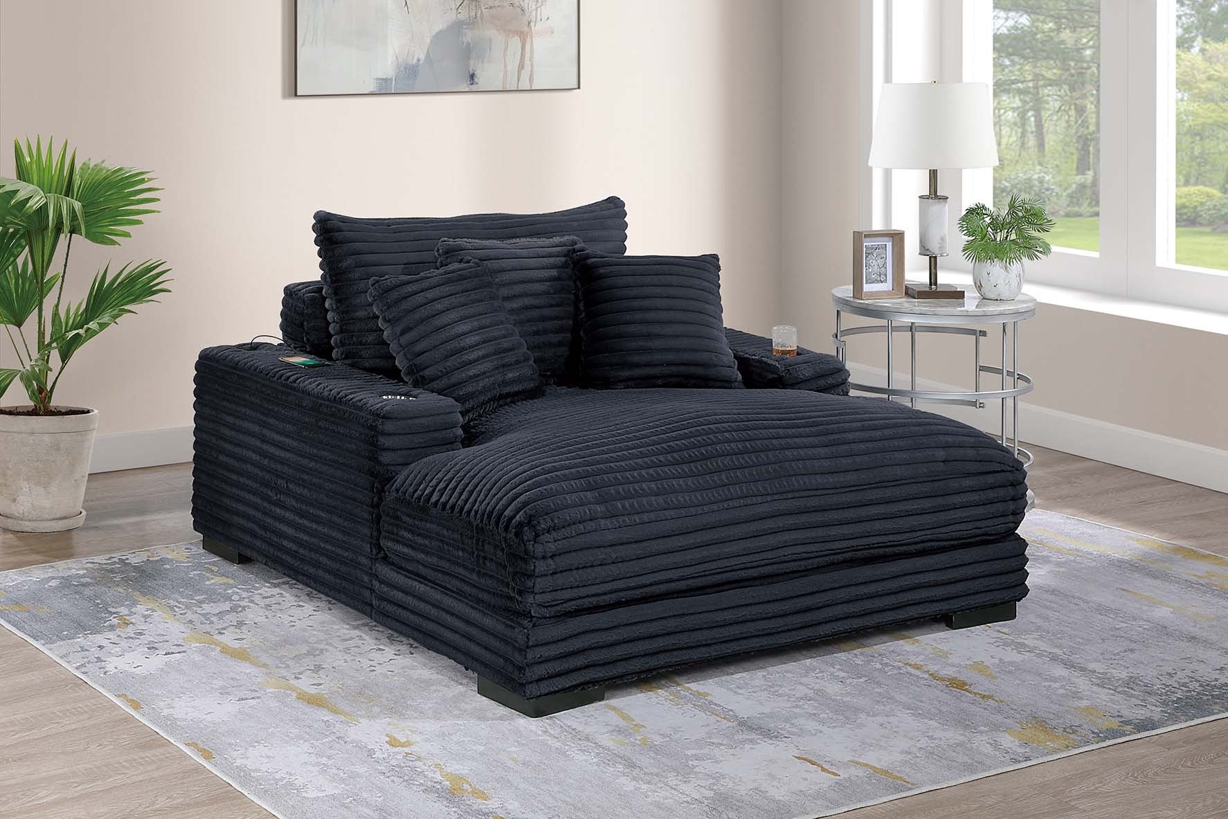 Chaise Lounge - Black