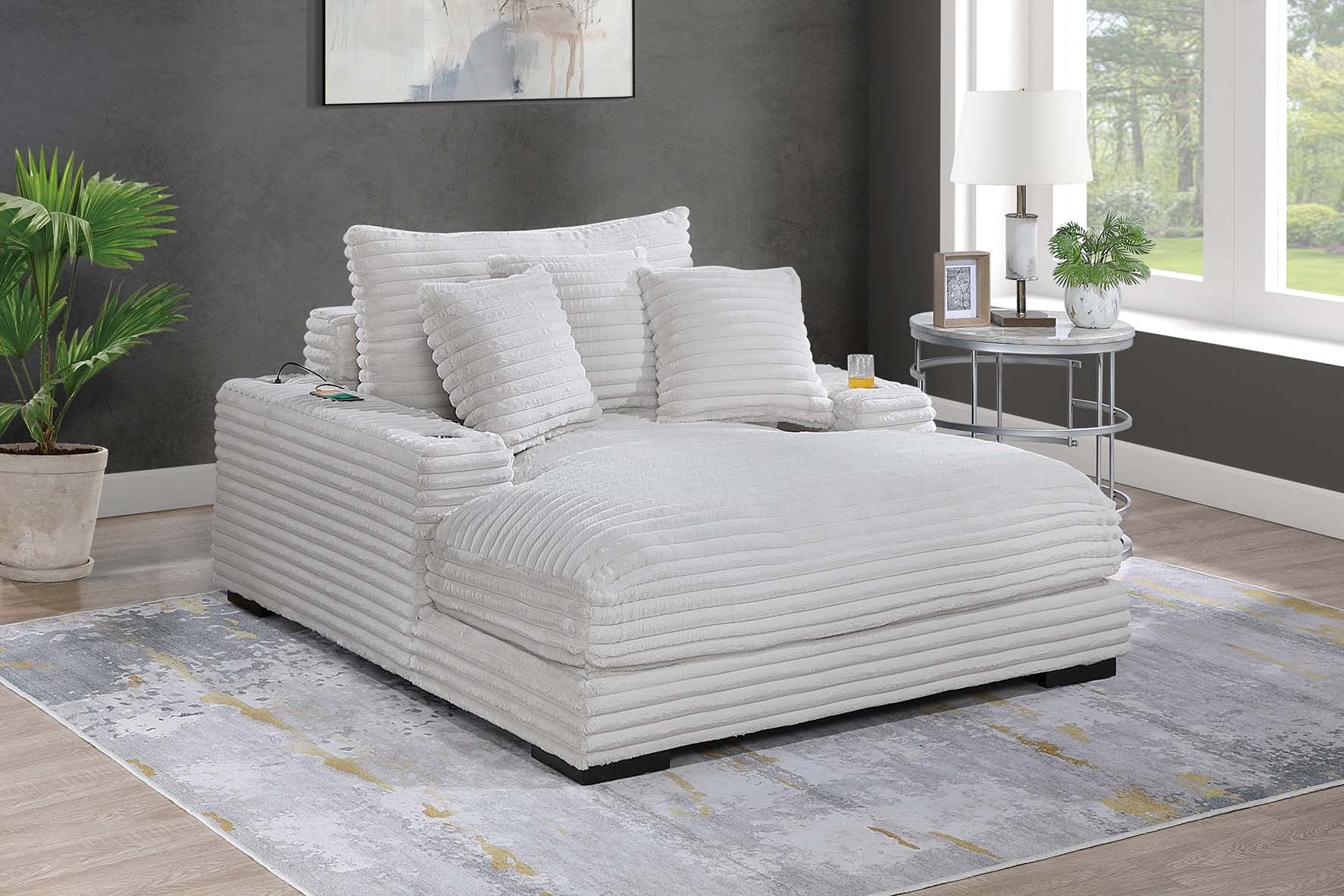 Chaise Lounge - Taupe