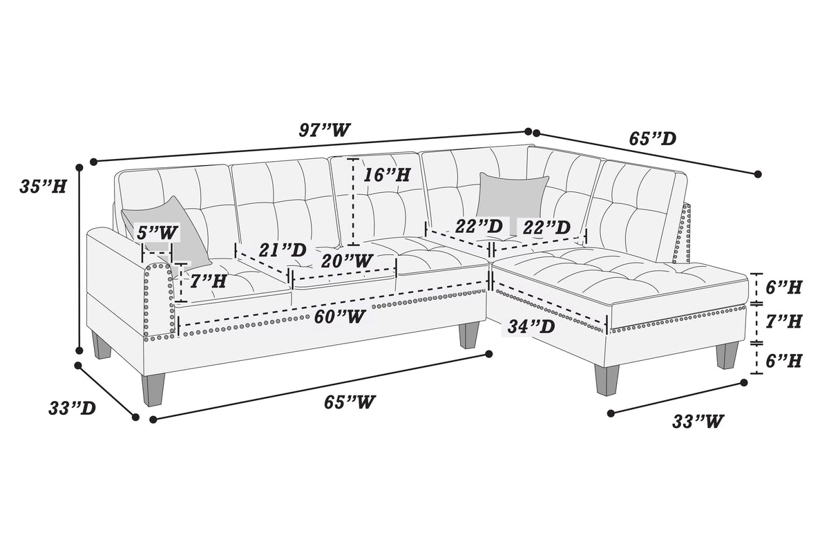 2-Piece Sectional Set F8370-PDX