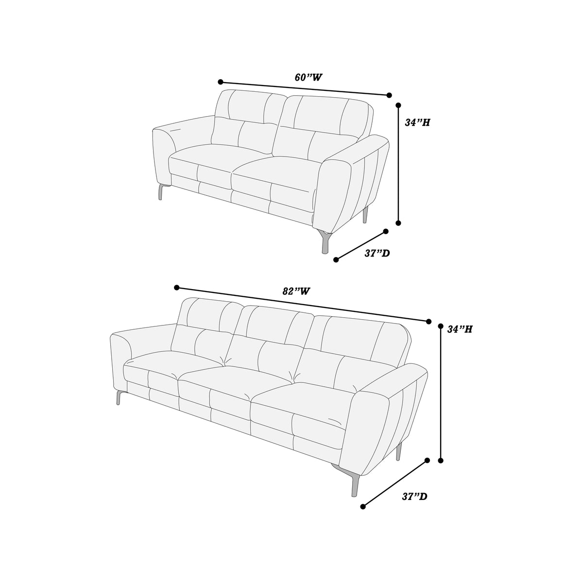 2-Piece Sofa Set F8419-PDX