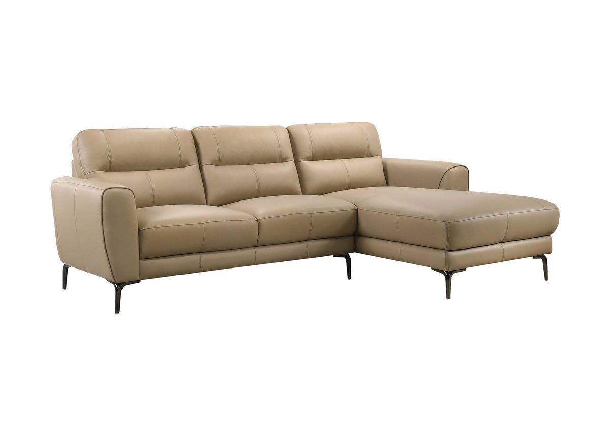 2-Pcs Sectional Set - Taupe