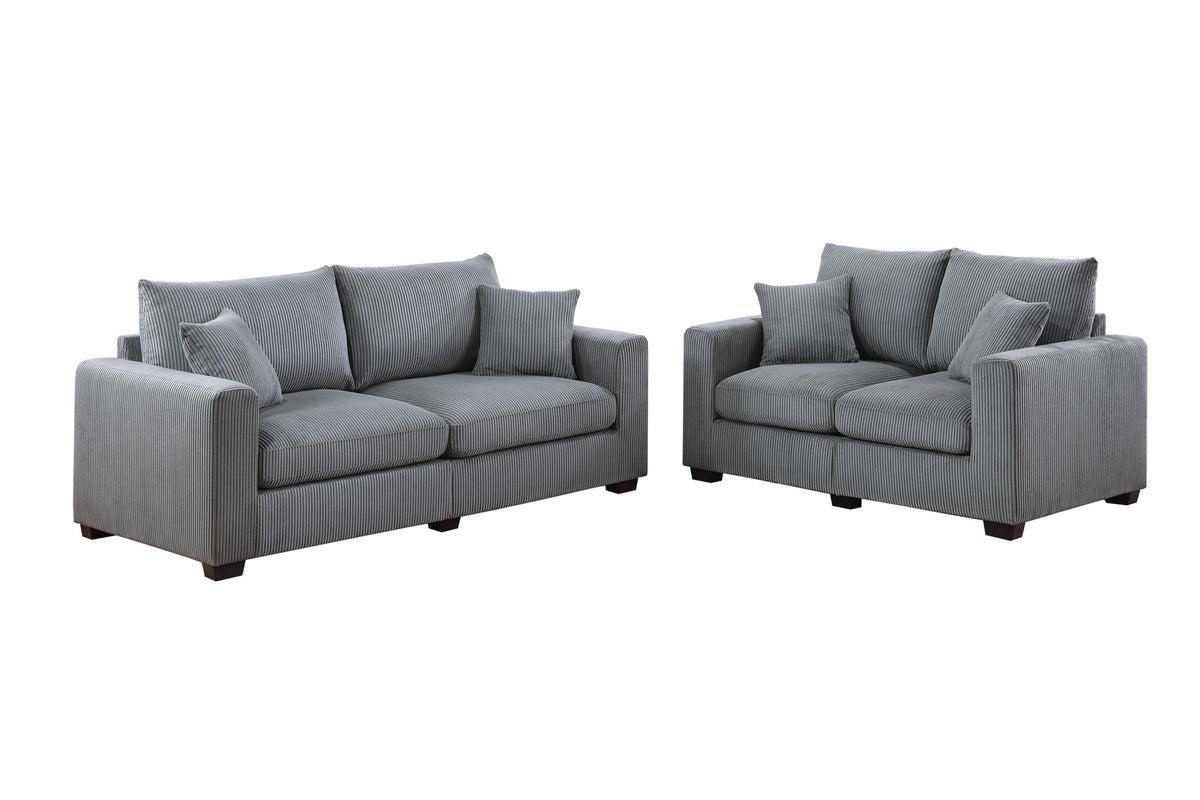 2-Pcs Sofa Set - Fog