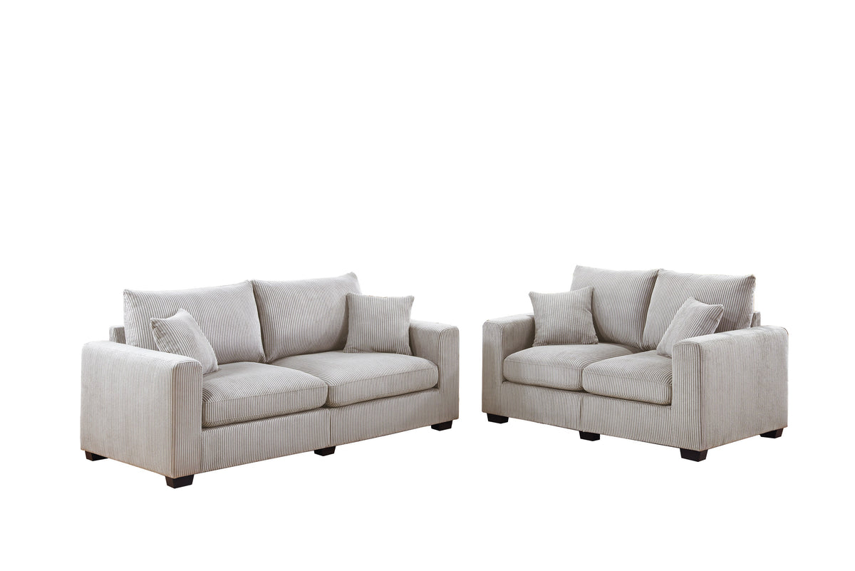2-Pcs Sofa Set - Ivory