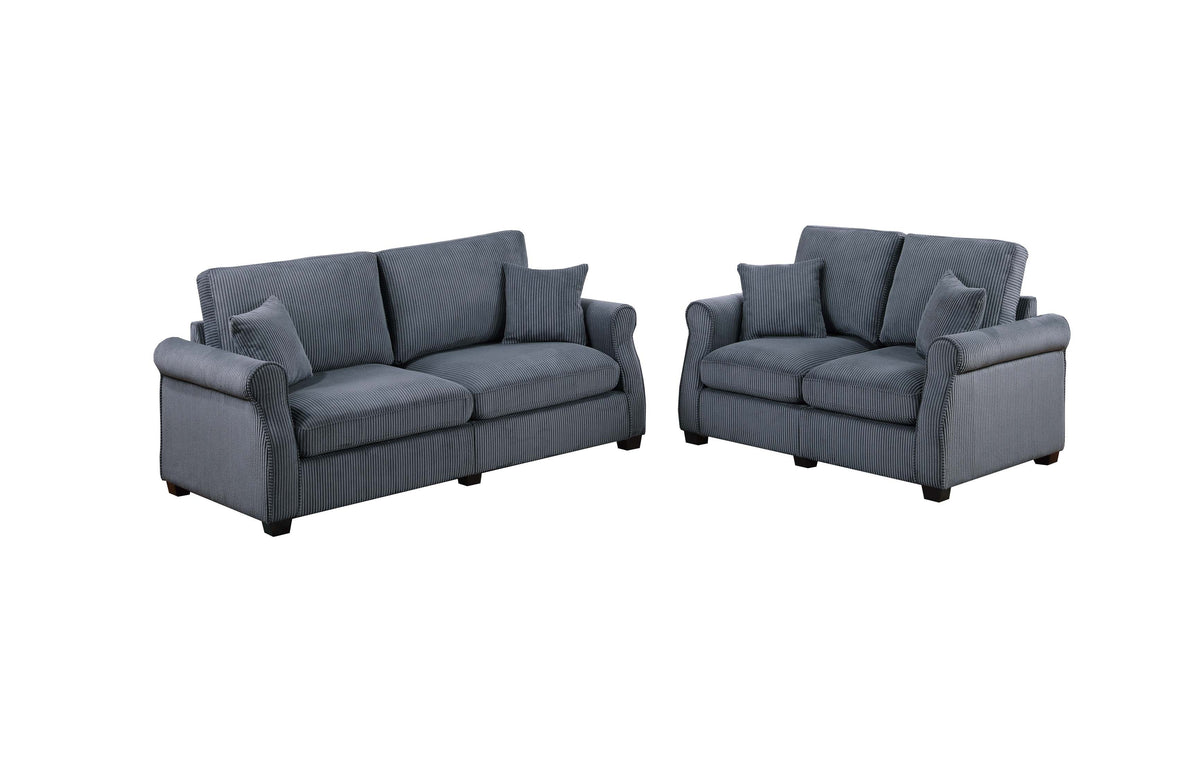 2-Pcs Sofa Set - Dark Gray