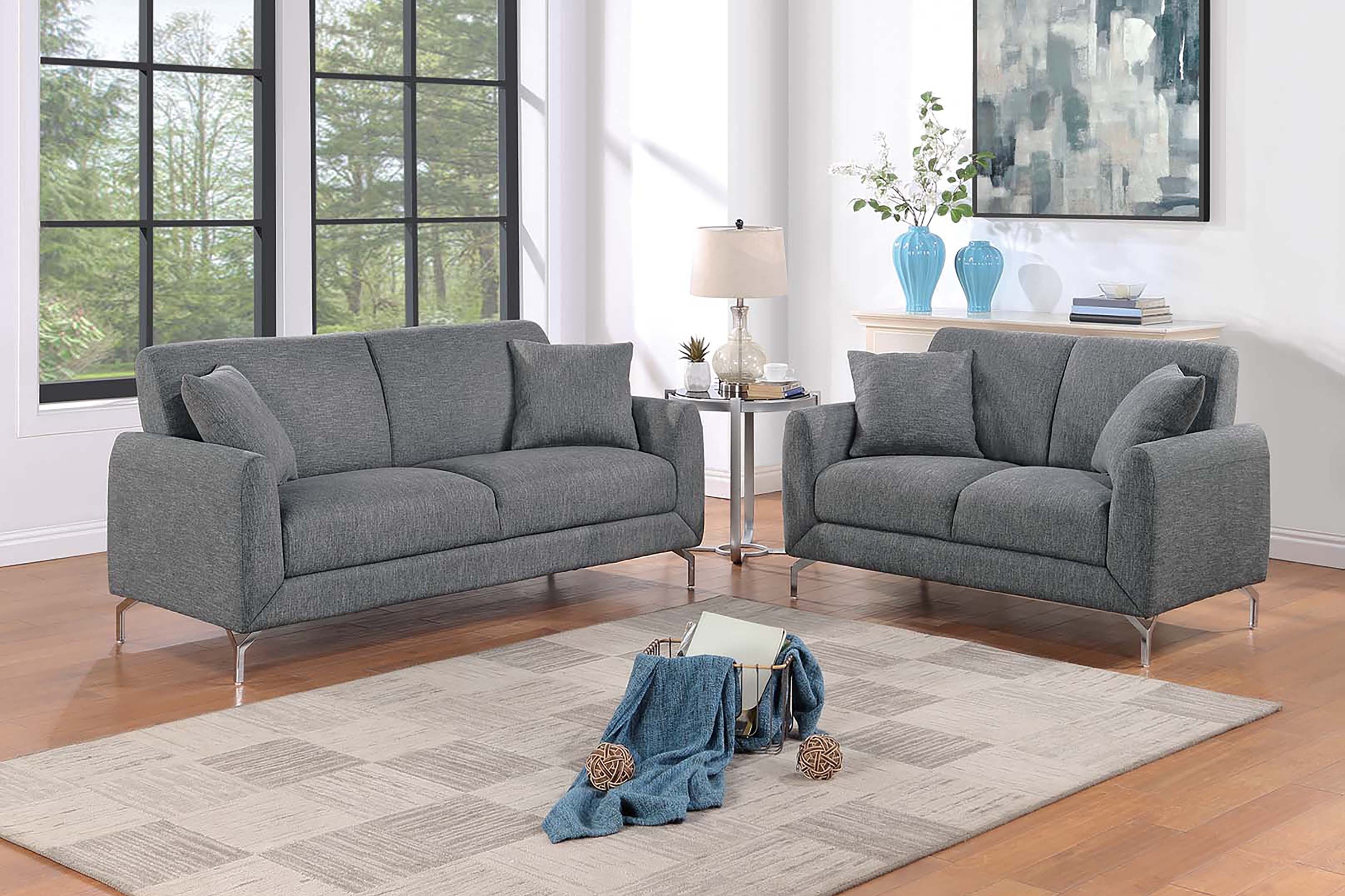 2-Piece Sofa Set - Dark Gray
