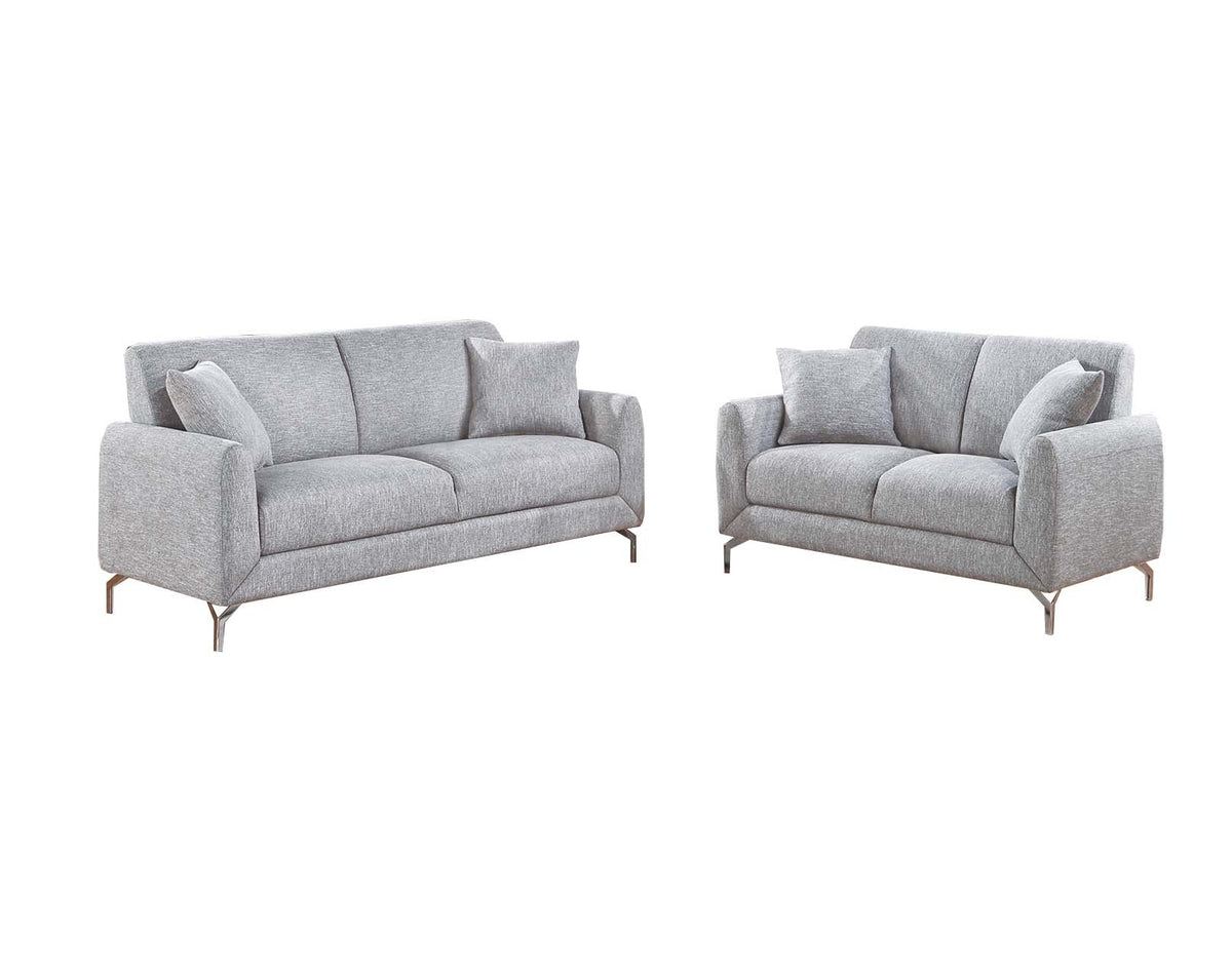 2-Pcs Sofa Set - Light Gray