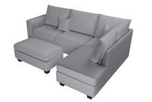 Load image into Gallery viewer, 3-Pc Sectional Set W/ 2 Accent Pillows - Fog