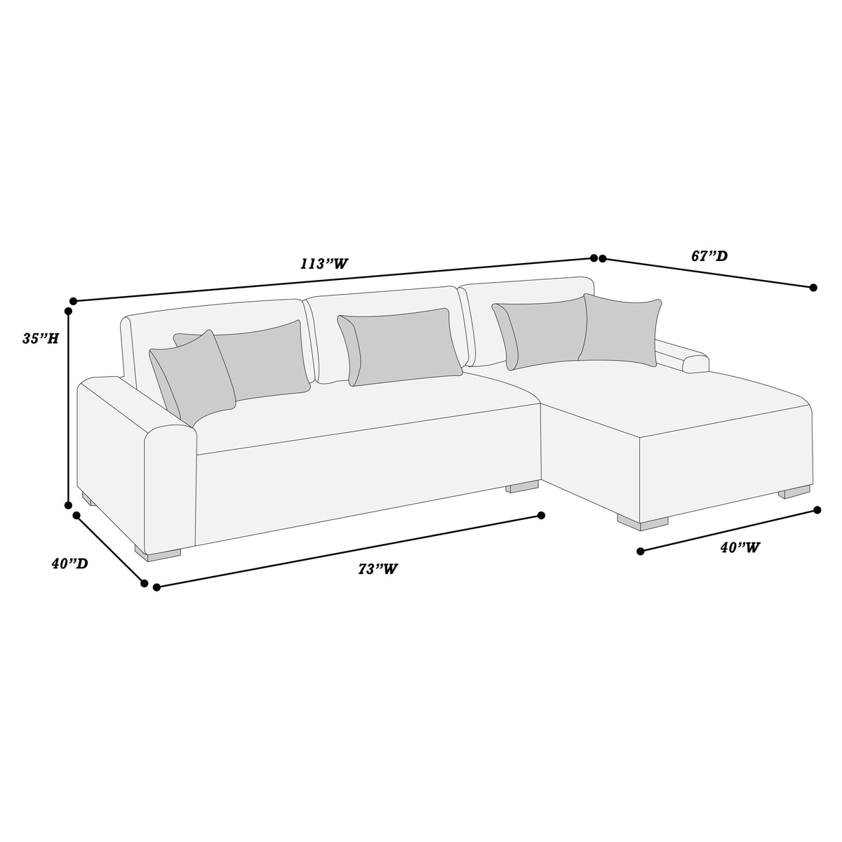 2-Piece Sectional Set F8455-PDX