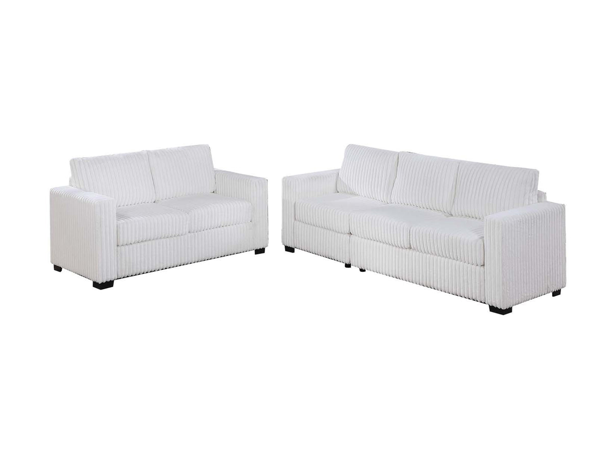 2-Pc Sofa Set - Milk