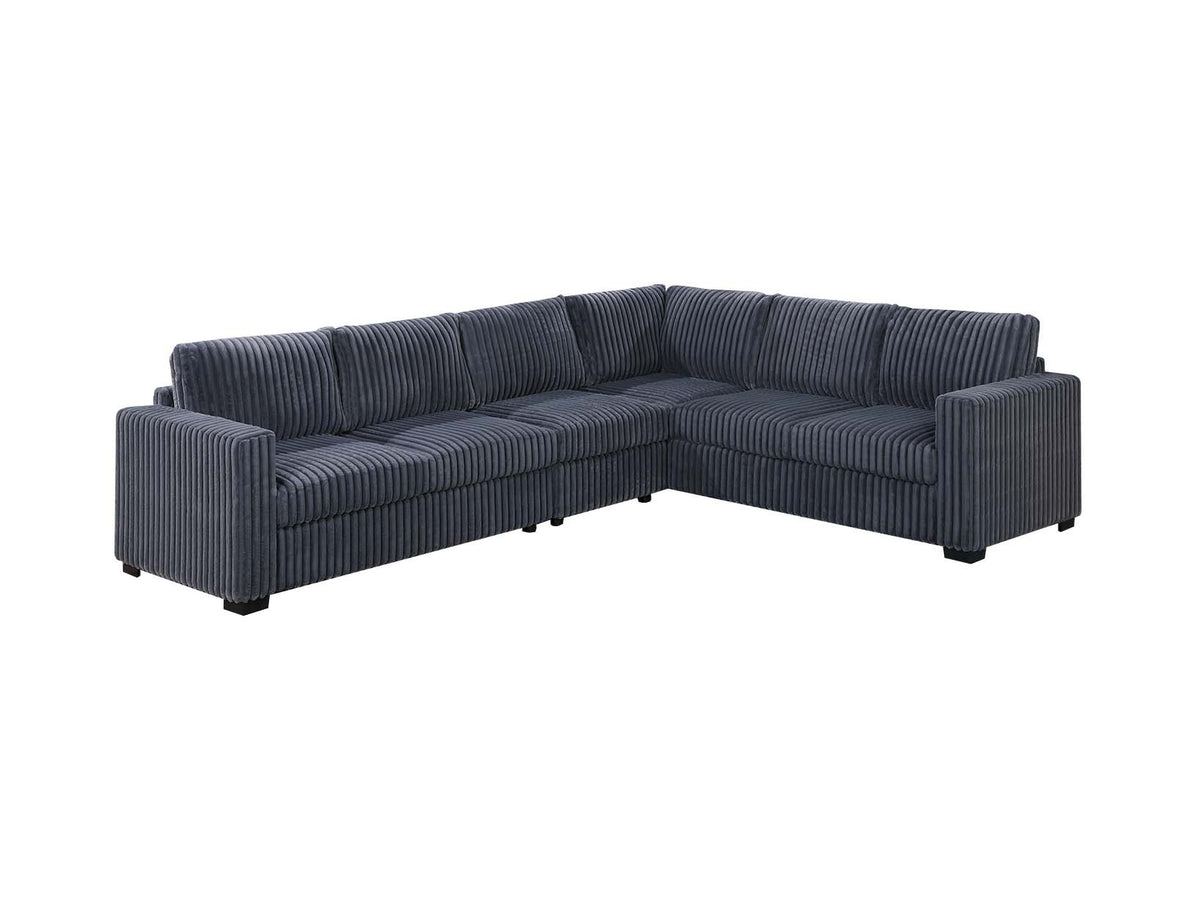 4-Pc Sectional Sofa - Dark Gray