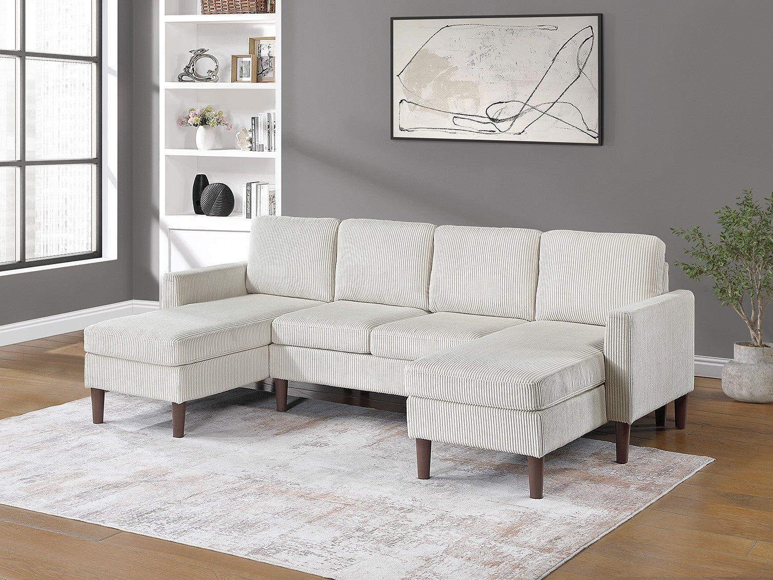 3-Piece Sectional Set - Beige