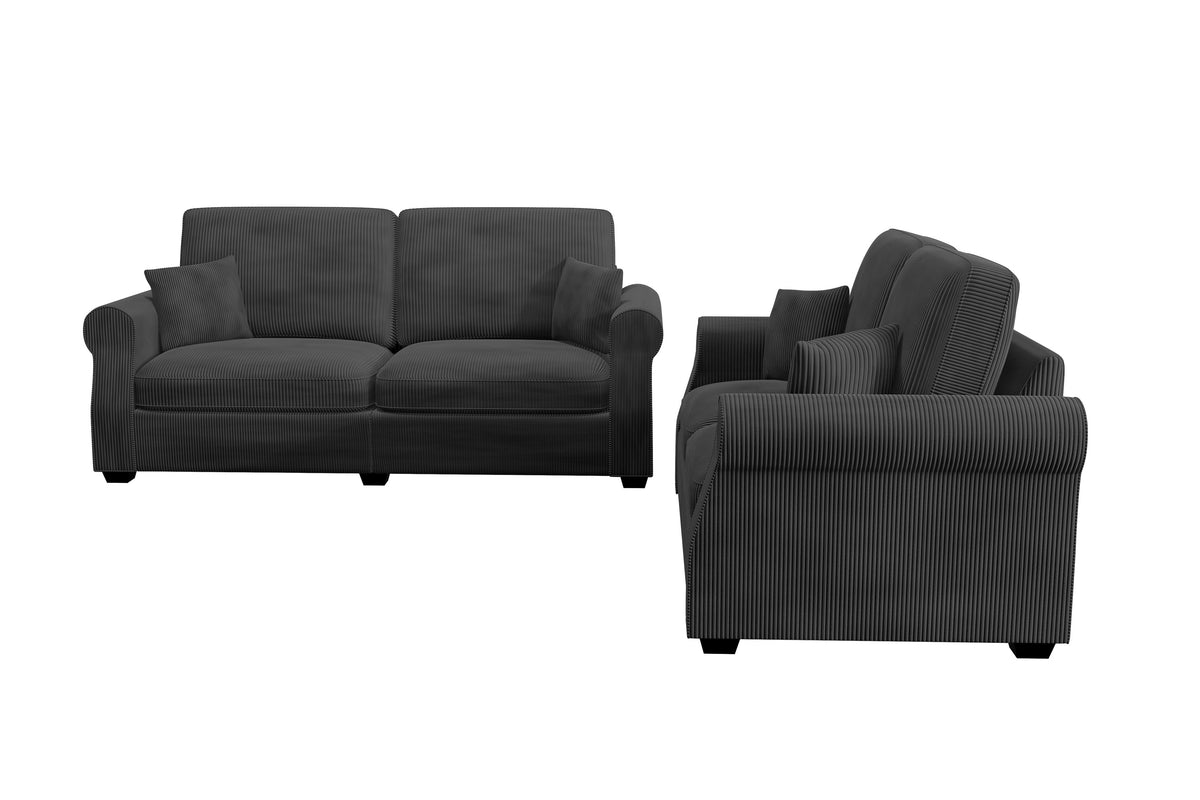 2-Pc Sofa Set - Black