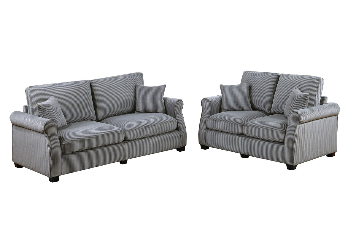 2-Pc Sofa Set - Fog